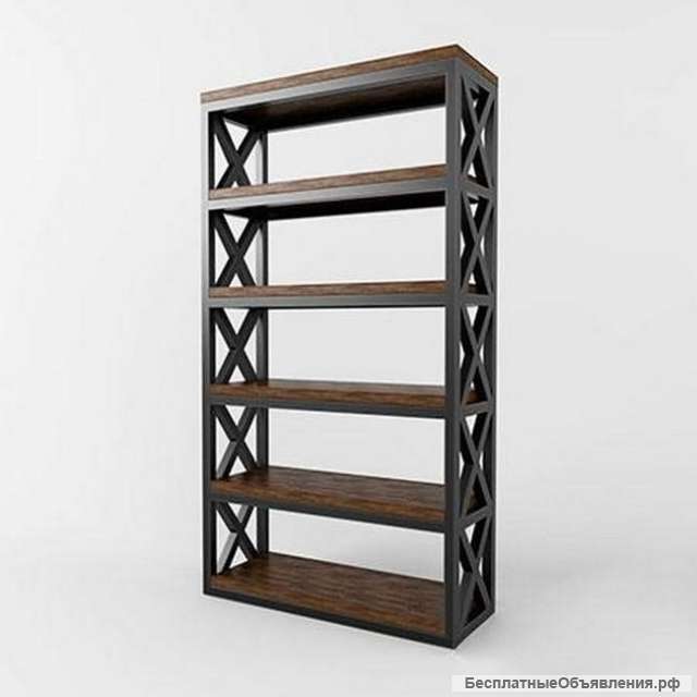 Стеллаж в стеле лофт loft