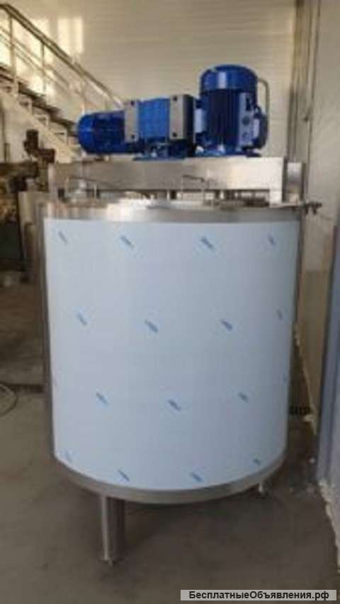 Емкость новая нержавеющая, объем — 0,4 куб.м., термос, эл. нагрев, две мешалки, скребки