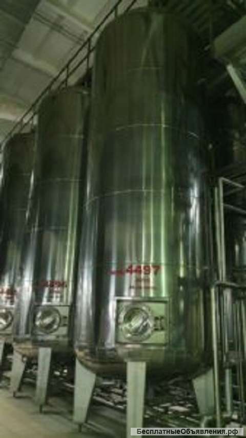 Акратофор нержавеющий, объем -30 куб.м., рубашка, термос