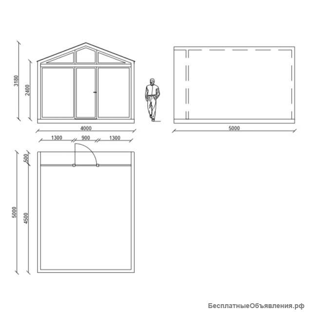 Беседка в амбарном стиле Garden House 18