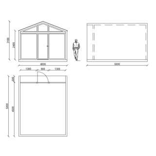 Беседка в амбарном стиле Garden House 18