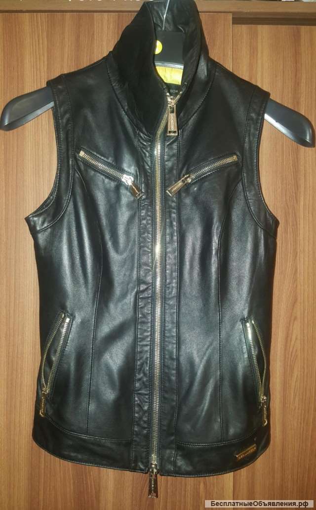 Жилетка кожаная Dsquared 2