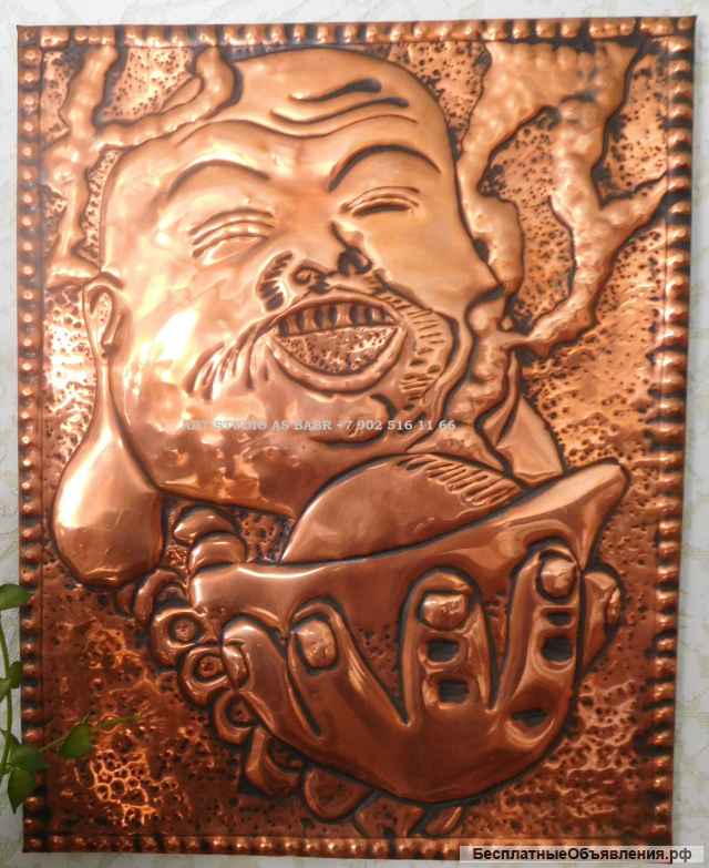 Чеканка по меди из серии "Будда"