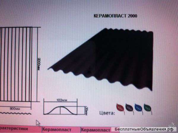 Шифер "Керамопласт"