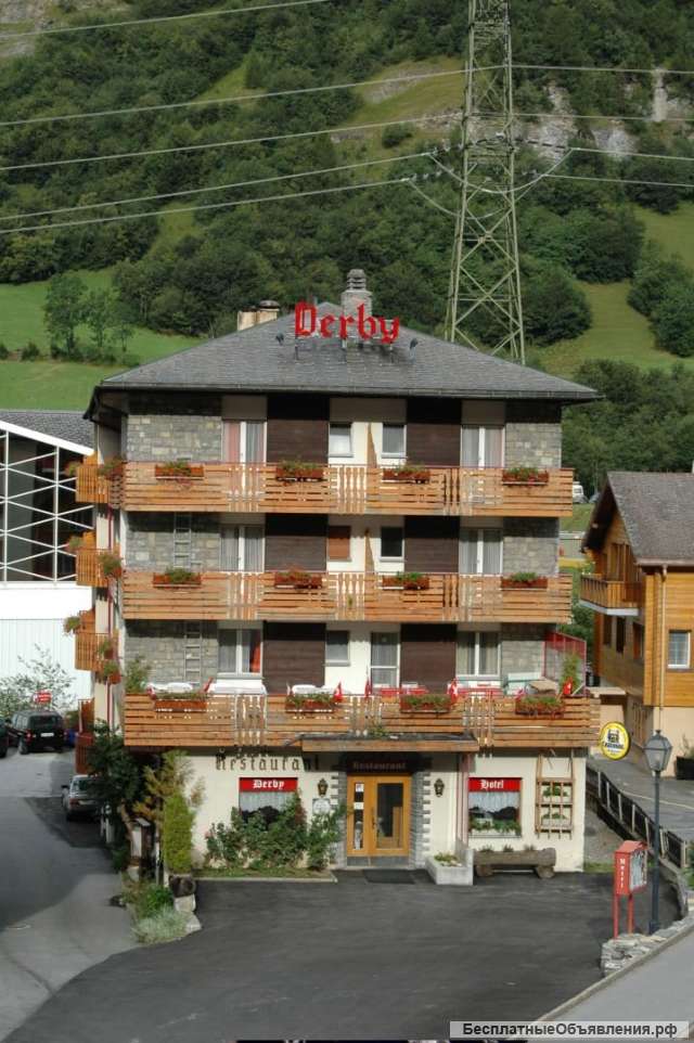 HOTEL Derby на горно-лыжном и термальном курорте Лойкербад в швейцарских Альпах