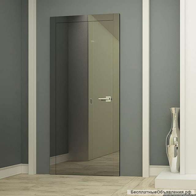 Зеркальная дверь в скрытой коробке Blanco - Silver Mirror
