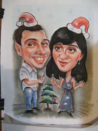 Художник-шаржист к Вам на праздник. Шаржи - гостям