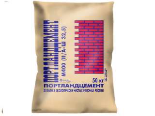 Цемент ПЦ 400 Д 20, 50 кг/меш