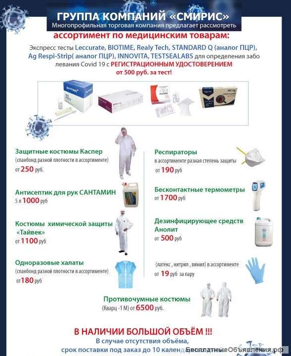 Экспресс тесты на корона вирус