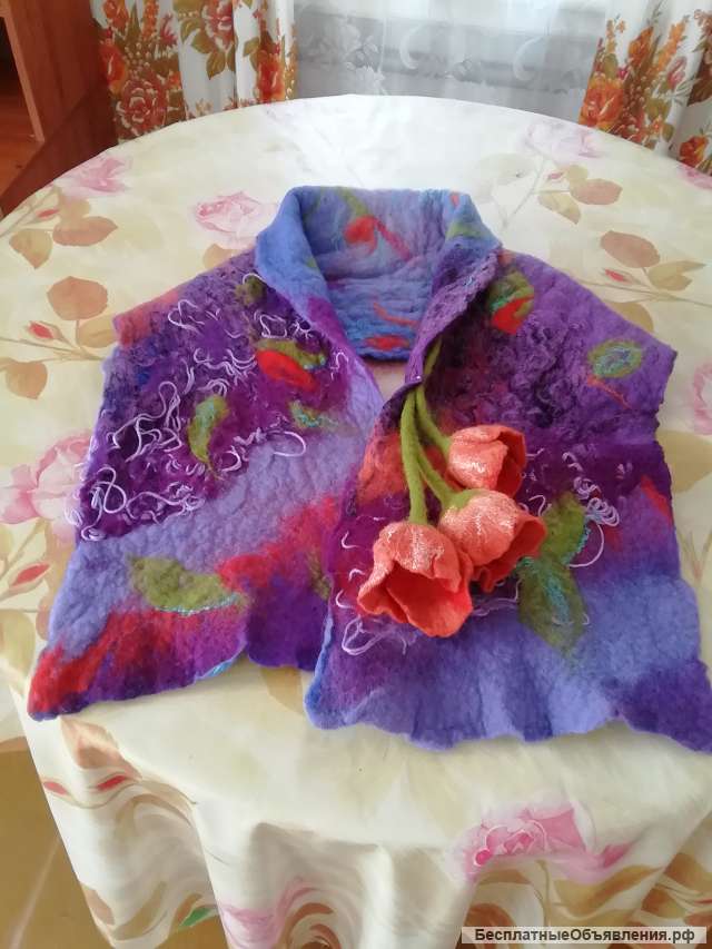 Шарф шерстяной