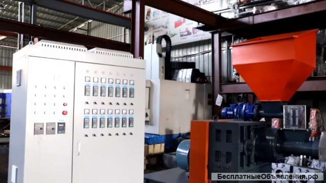 Линия грануляции Гранулятор SJ 150/130 Работа на пленке и влажной пушенке Стренговая резка