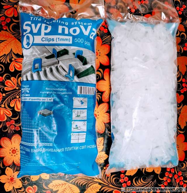 Зажим система выравнивания плитки Nova 1mm