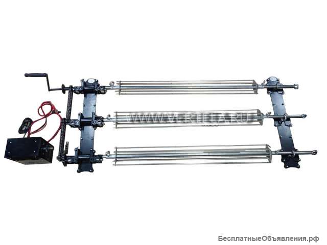 Накладной фасадный вертел для кирпичного барбекю