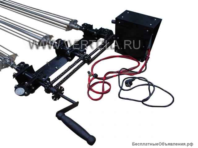 Накладной фасадный вертел для кирпичного барбекю