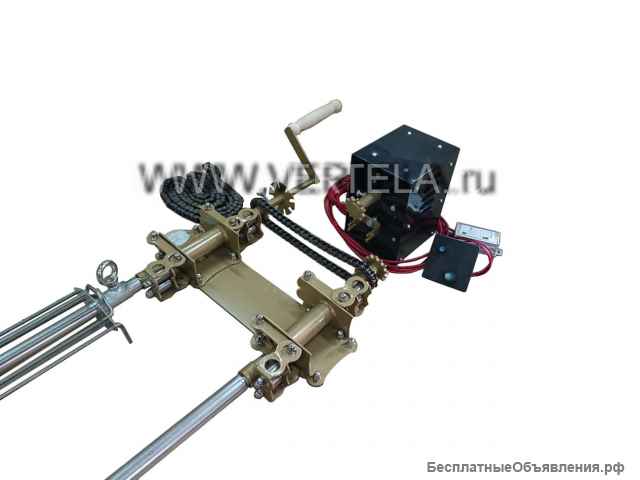 Накладной фасадный вертел для кирпичного барбекю