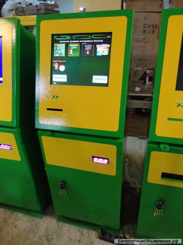 Терминалы лотерейные, платежные, комплектующие