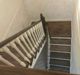 Обшивка лестницы