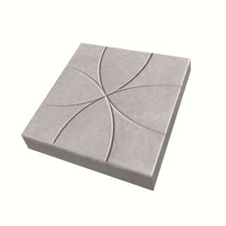 Тротуарная плитка цветок 350Х350Х50