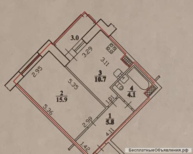 Квартиру 36.5 кв м