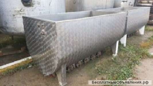 Ванны творожные, объем 1500 л, рубашка, термос, эл нагрев