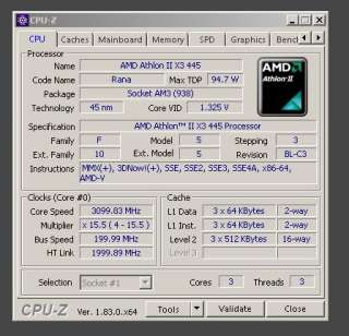 Процессоры AMD Athlon x2 250, Athlon x3 445