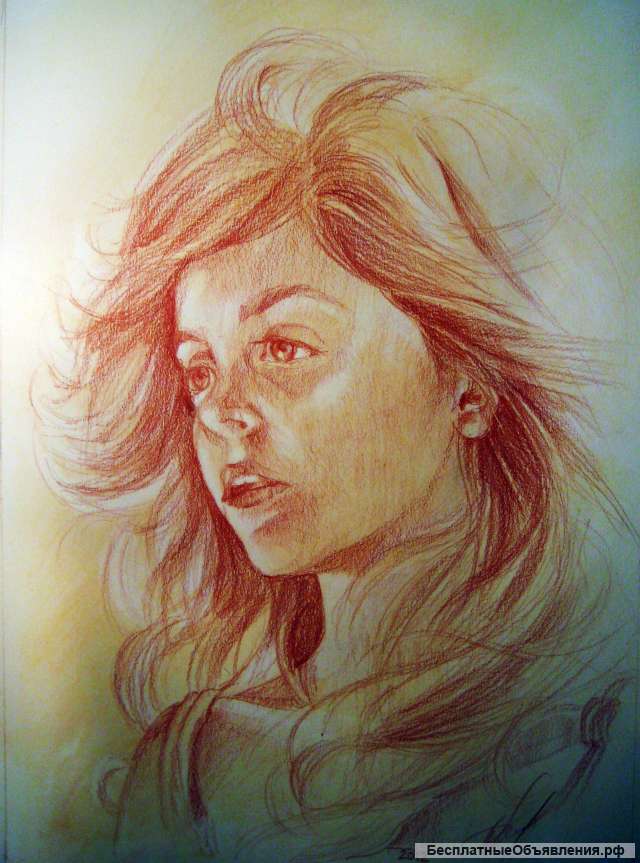 Портрет по фото рисунок