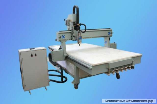 Четырехосевой фрезерный станок ЧПУ рабочее поле 1,3х2,5м