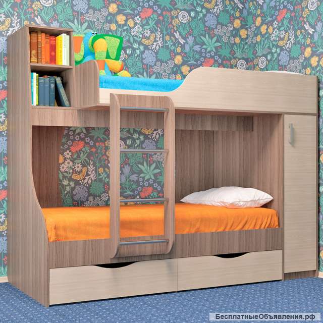 Кровать детская Двух ярусная Два спальных места
