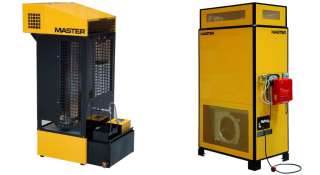Жидкотопливный стационарный нагреватель воздуха на отработанных маслах MASTER WA 33