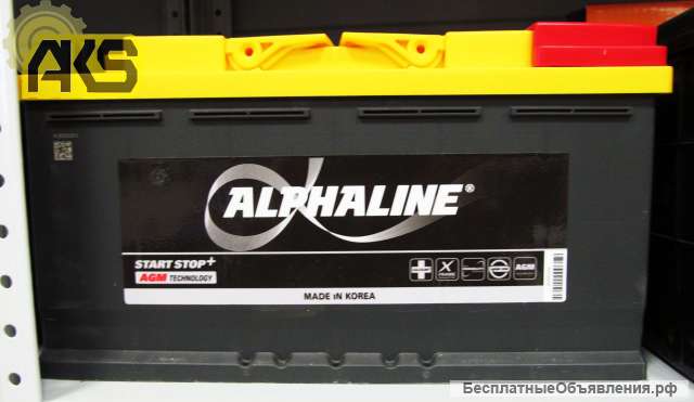 Аккумуляторная батарея AlphaLine AGM 105,0 L6 SA обратная полярность