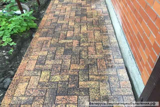 Тротуарная плитка для тротуаров, дорожек и площадок от производителя в Гродно