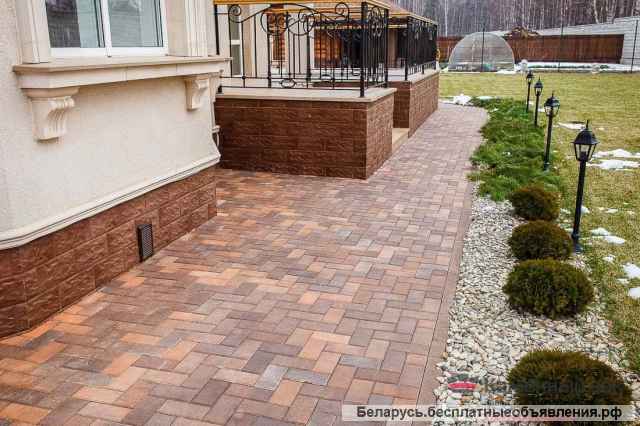 Тротуарная плитка для тротуаров, дорожек и площадок от производителя в Гродно