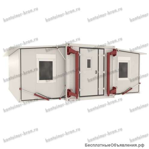 Раздвижной кузов-контейнер переменного объема многоцелевой