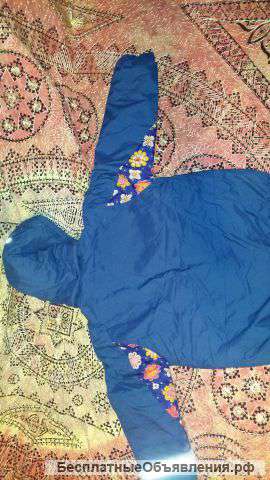 Куртка осень-зима б/у мало 128р