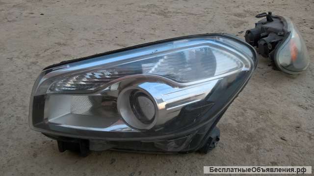 Фара левая для Ниссан Кашкай. Nissan Qashqai.