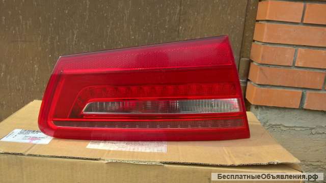 Фонарь задний левый внутренний для Ауди А6 Ц7 4Ж. Audi A6 C7 4G.
