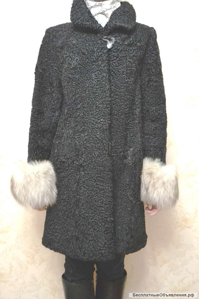 Шуба б/у из натурального каракуля