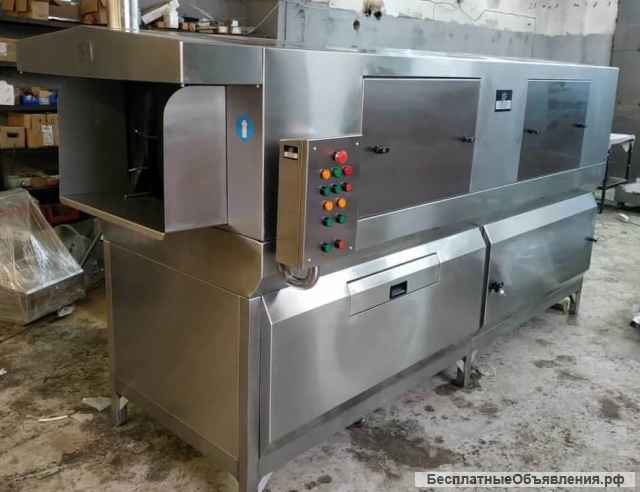 Машина для мойки ящиков на пищевом производстве