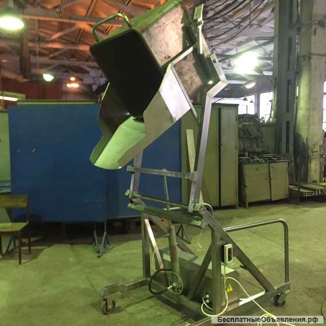 Подъемники-опрокидыватели для чан-тележек (чебурашек)