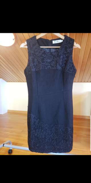 Шерстяное платье с кружевом MaxMara