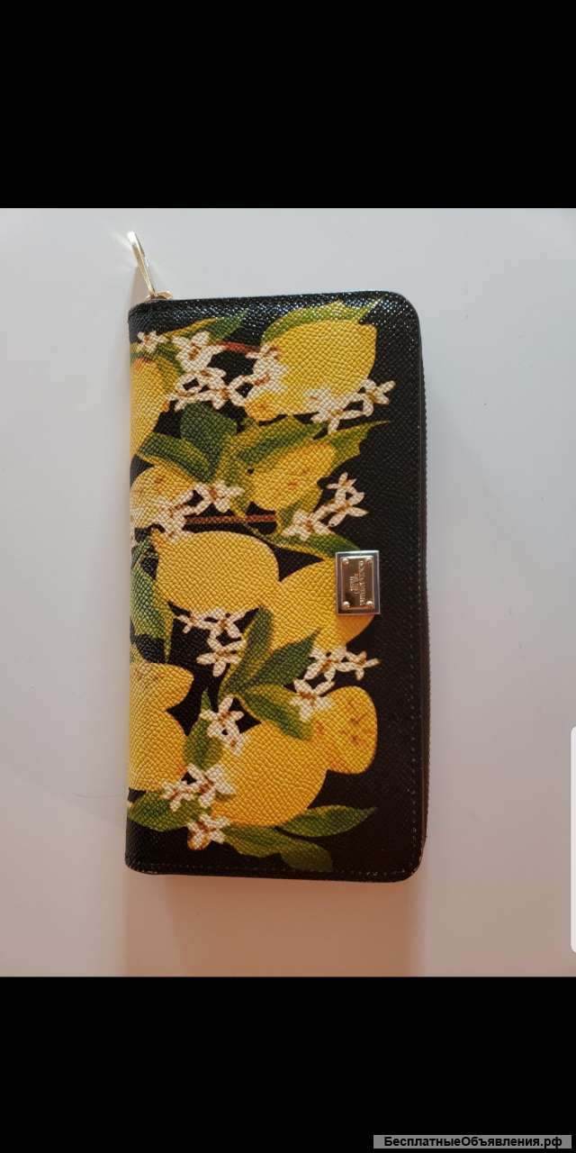 Кожаное портмоне DOLCE&GABBANA (оригинал)