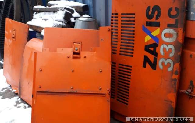 Боковые крышки дверцы на экскаватор Хитачи бу hitachi jcb разборка. Капот двигателя