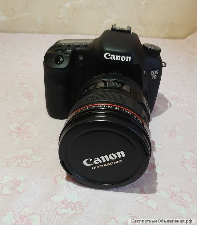 Фотоаппарат Canon EOS 7D Mark1 и объектив Canon EF 24-105mm f/4L IS USM