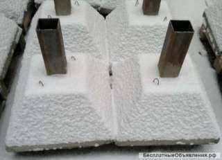 Фундамент для заборов с квадратной закладной