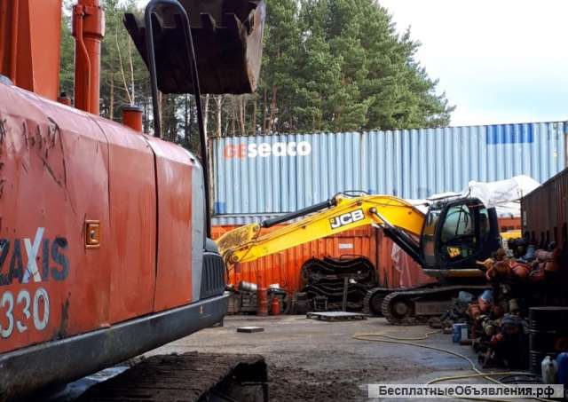 Экскаватор Hitachi ZX330 Хитачи бу оригинал редуктор натяжитель катки защита