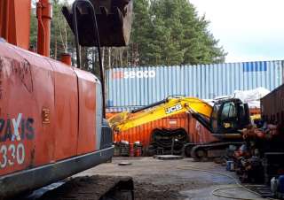 Экскаватор Hitachi ZX330 Хитачи бу оригинал редуктор натяжитель катки защита