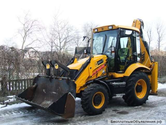 Аренда экскаватора погрузчика jcb