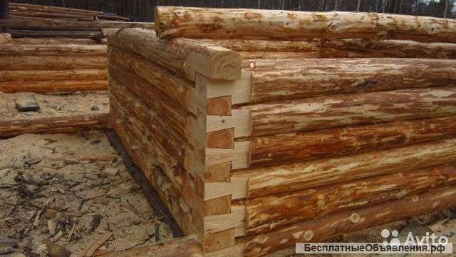 Сруб бани 3х3+2м. выпуск под веранду.