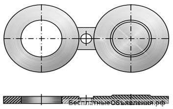 Заглушка очковая поворотная (обтюраторы)