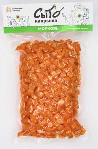 Овощные полуфабрикаты в вакуумной упаковке